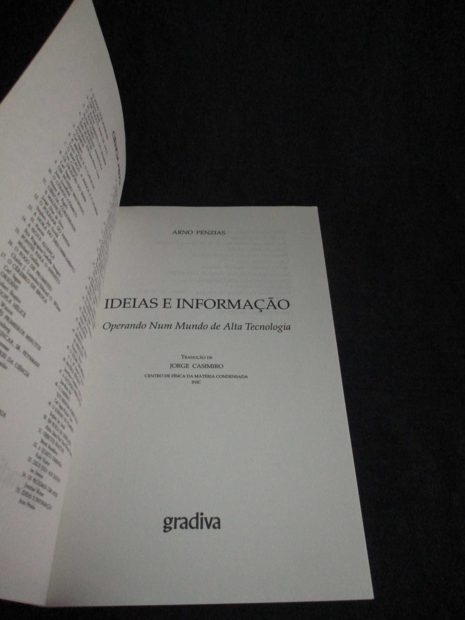 Livro Ideias e Informação Arno Penzias