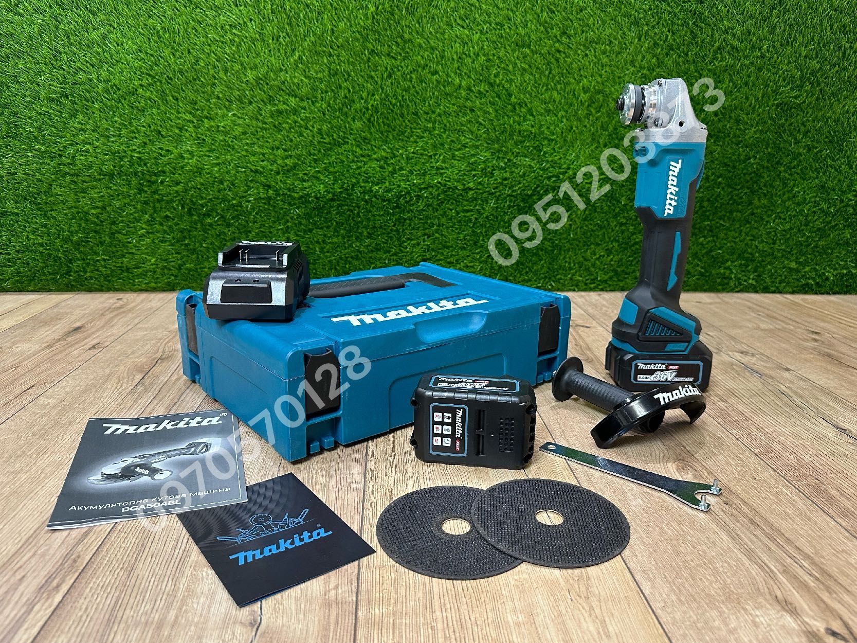 Аккумуляторная угловая шлифмашина Makita DGA 504 36V 8Ah болгарка ушм