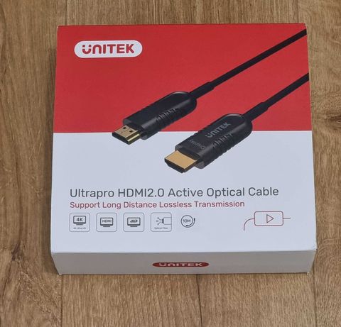 Unitek UltraPro kabel optyczny HDMI 2.0 AOC 4K 60Hz 10 m