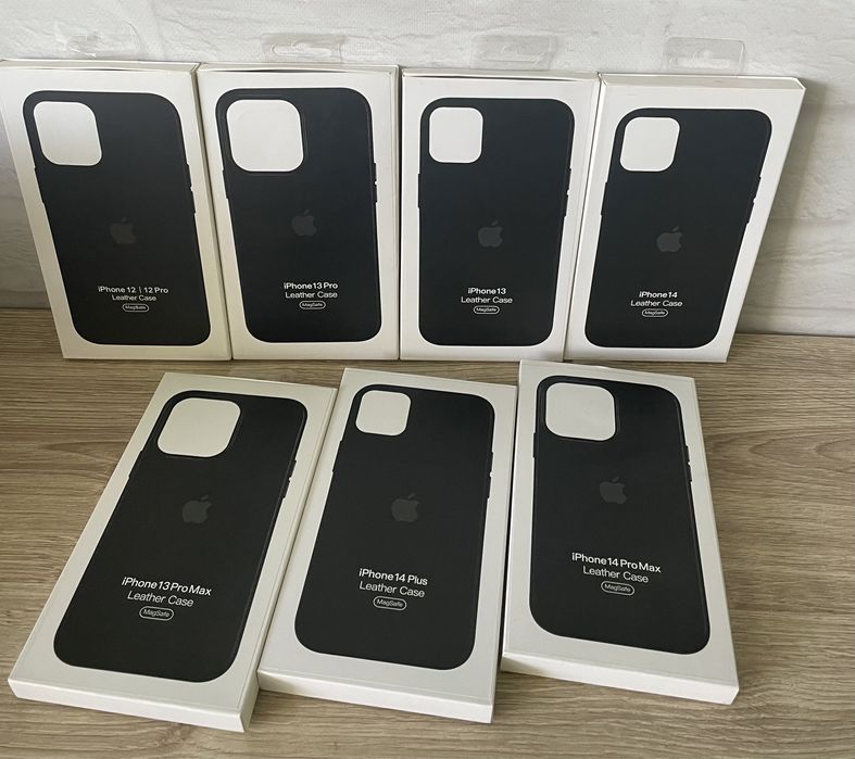 Чехол кожаный MagSafe iPhone все модели