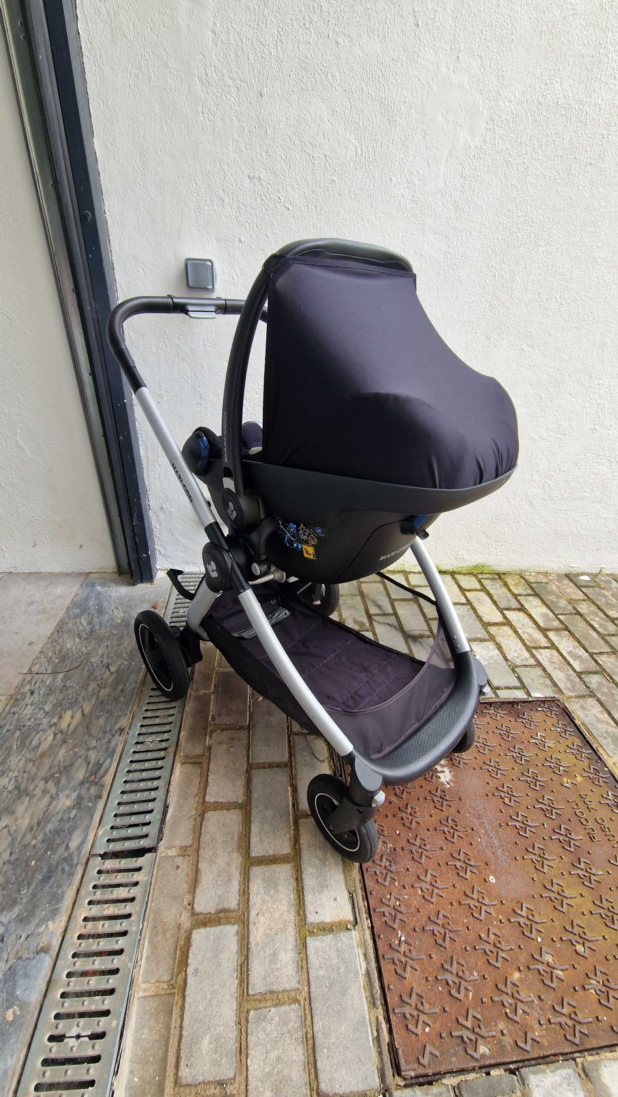 Carro Maxi Cosi Adorra 2, Ovo Pebble Pro e Isofix