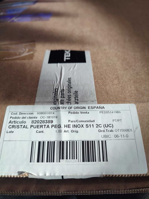 Vidro frontal para Forno de encastrar Teka HE