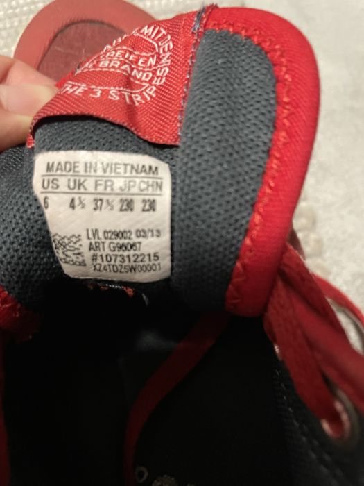 Trampki czerwone adidas