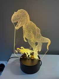 Lampka noca 3D dinozaur
