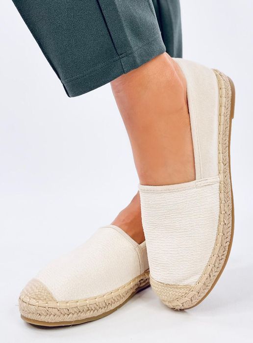 Espadryle Damskie Płócienne Haydon Beige