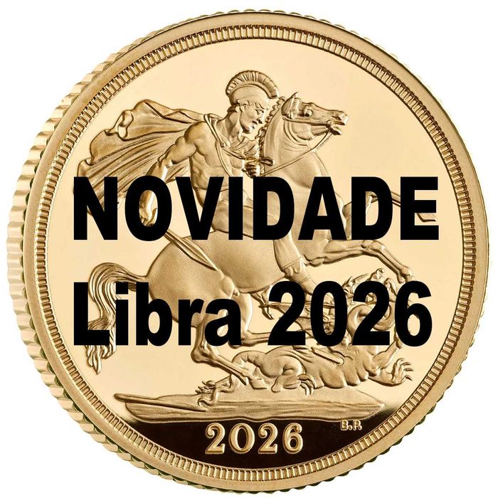 Brevemente - 2026 Libra Ouro Proof c/ Caixa e Certificado – NOVIDADE
