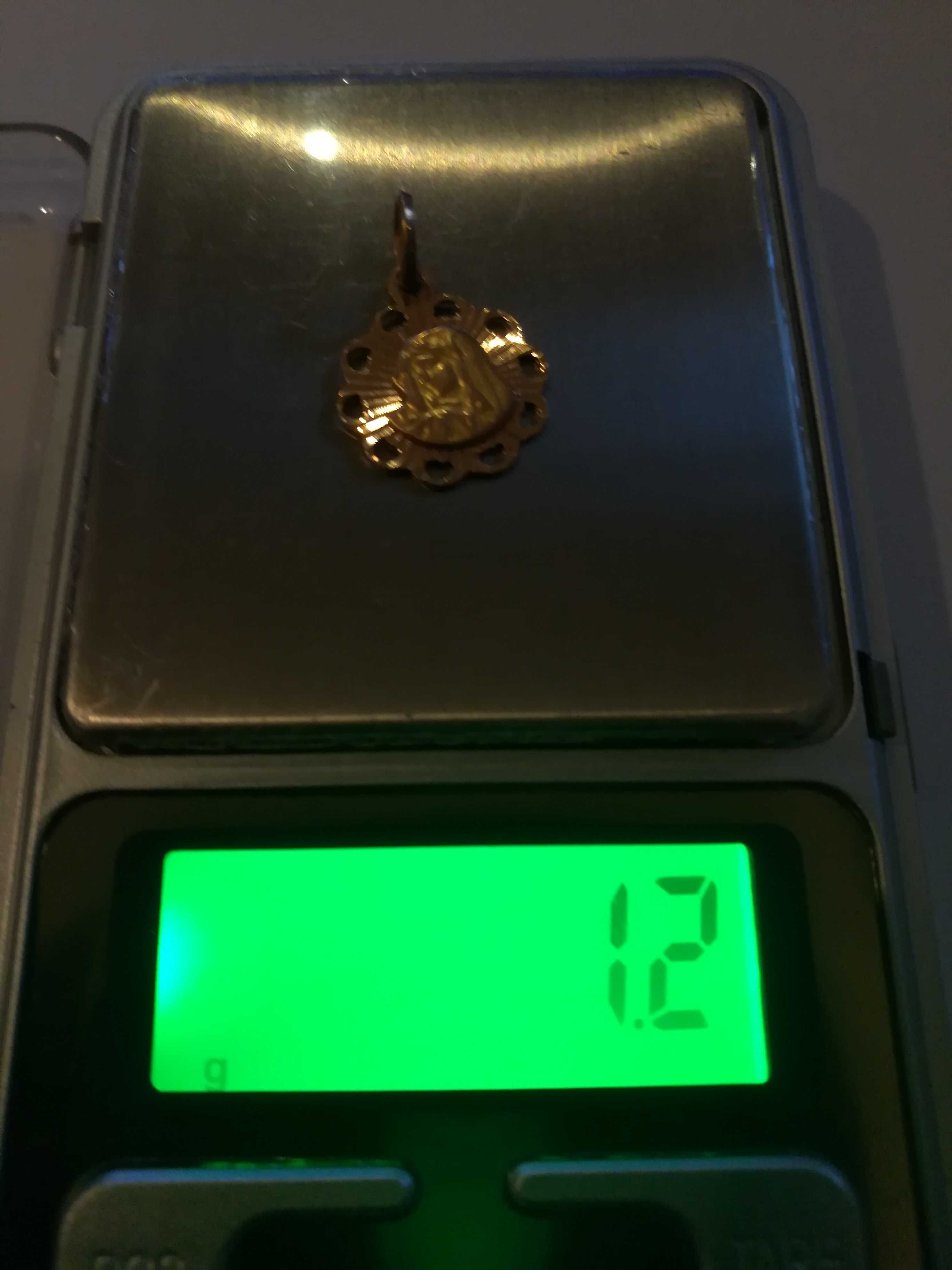 ZŁOTA ZAWIESZKA "Maria" 1,2g/585 + nie złom + 1,5cm