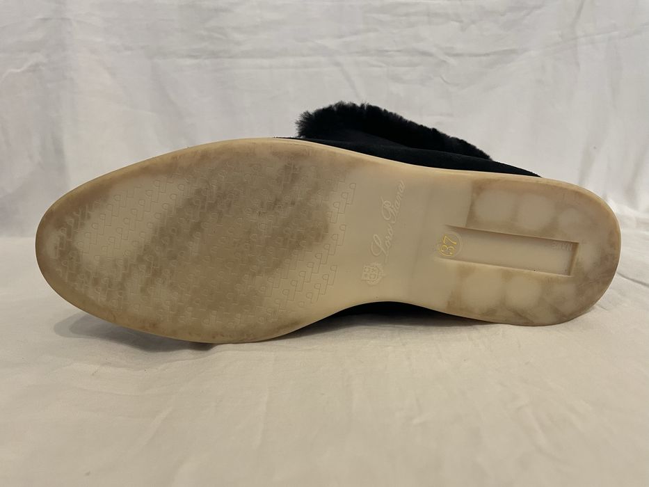 Лоферы с мехом Lora Piana