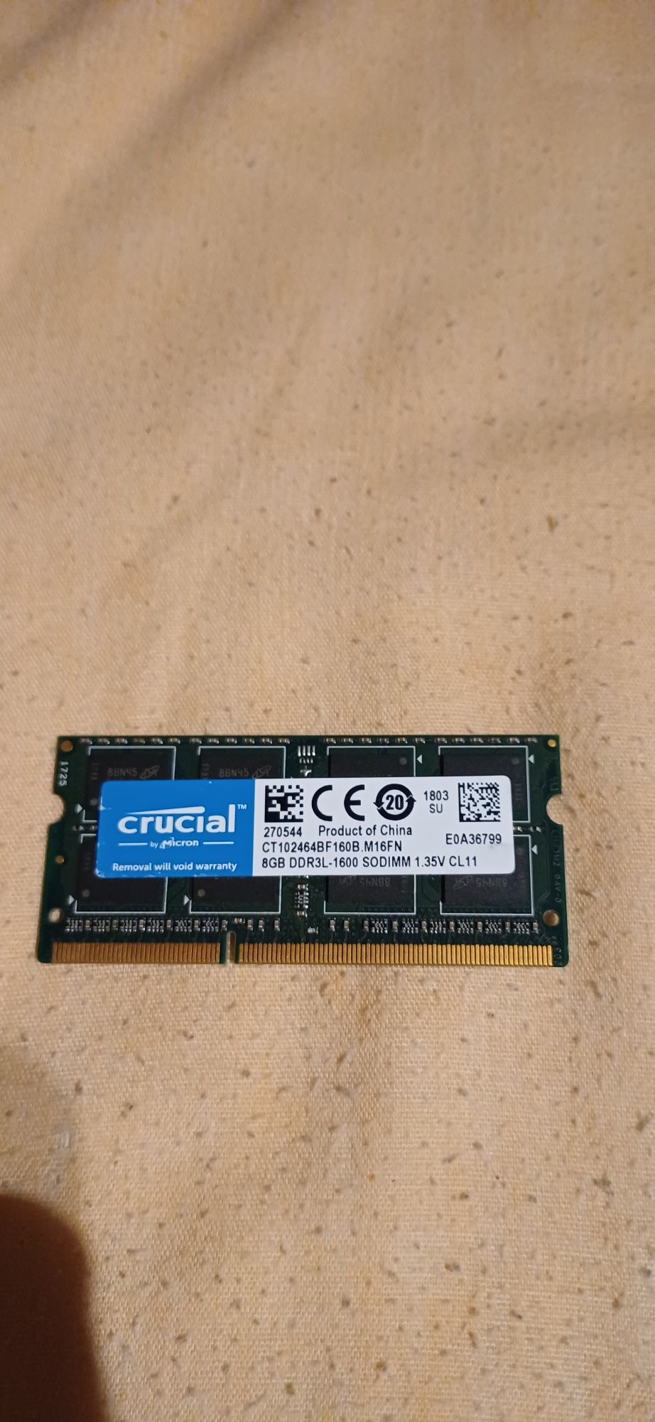 Опертивна память crucial 8gb ddr3