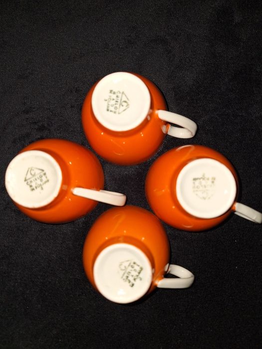 Kolekcja PRL stara mała filizanka x 4 porcelana Ćmielów