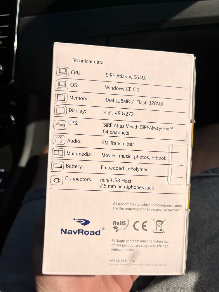 NavRoad ENOVO S + AutoMapa Polska