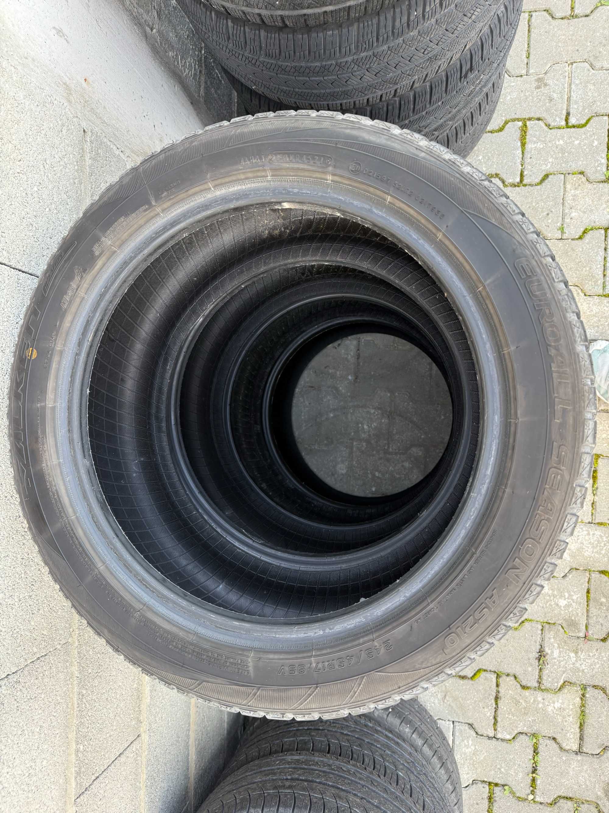 4 pneus 245/45 r17 semi novos