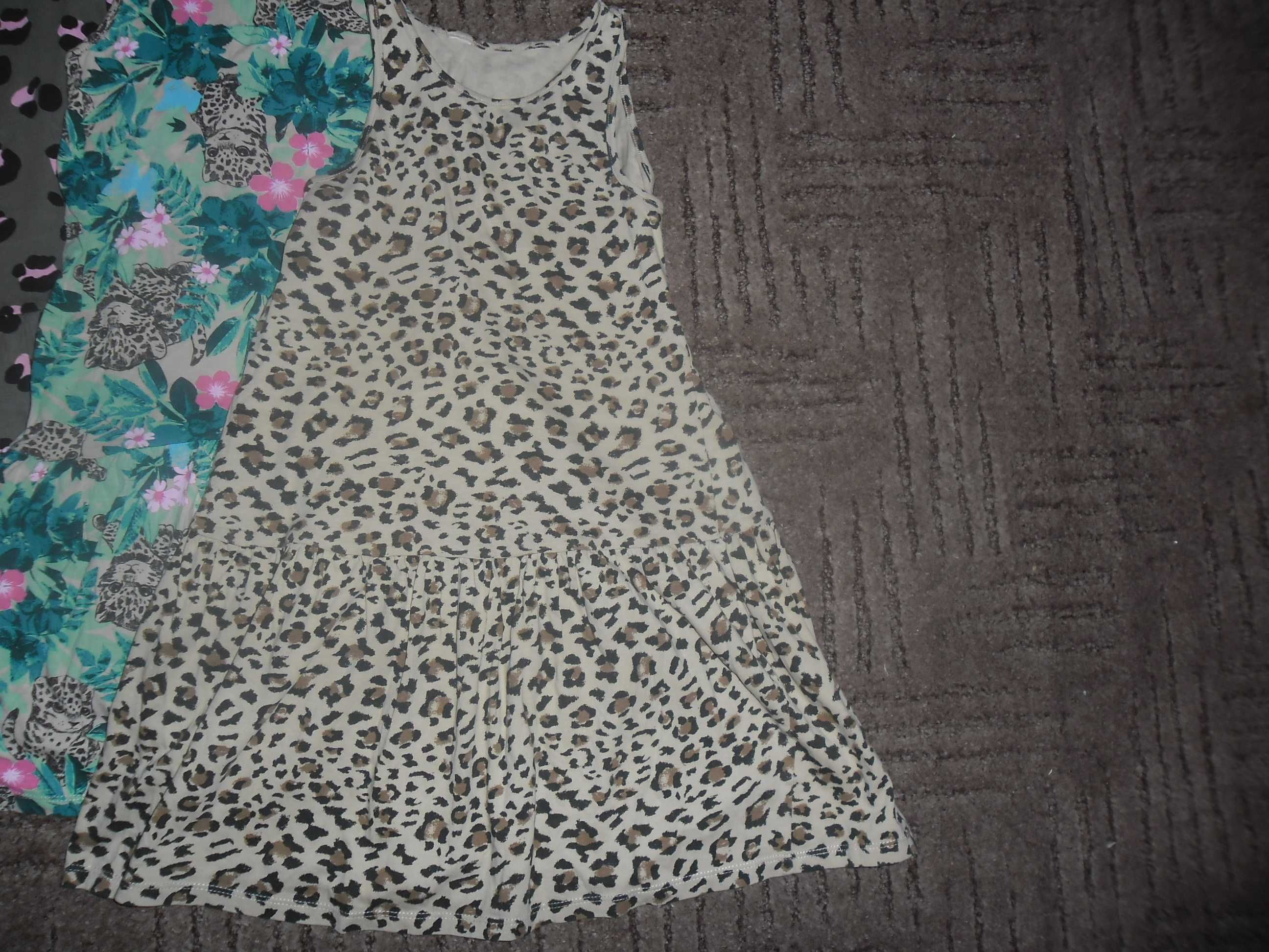 H&m 3 pak sukienki panterke,ZEBRE roz 110/116 śliczne JEDYNE!!!