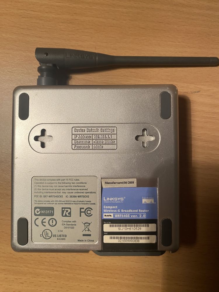 Router Linksys 2 szt + zasilacz