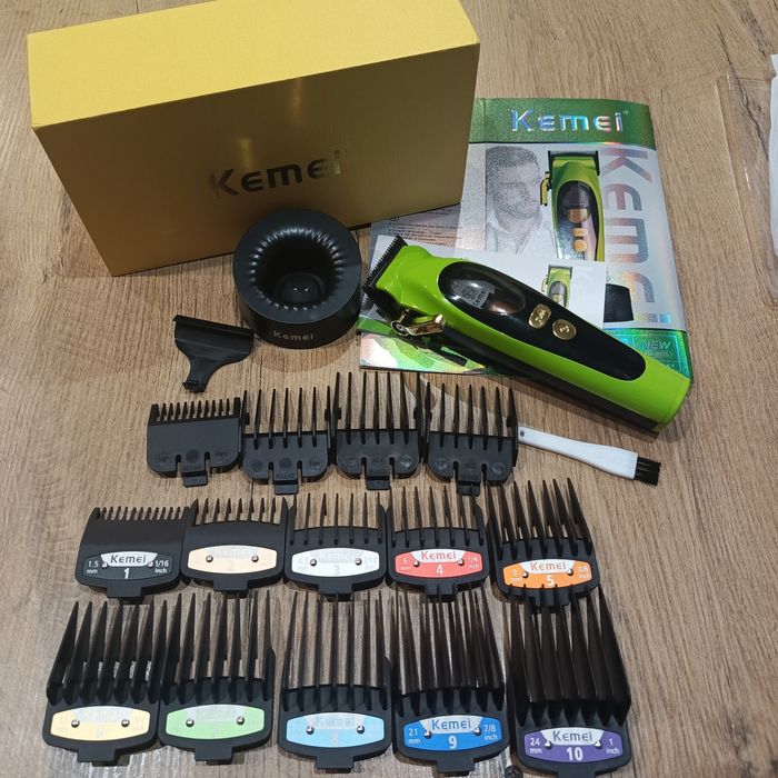 Profesjonalna maszynka do strzyżenia włosów KEMEI dla mężczyzn,