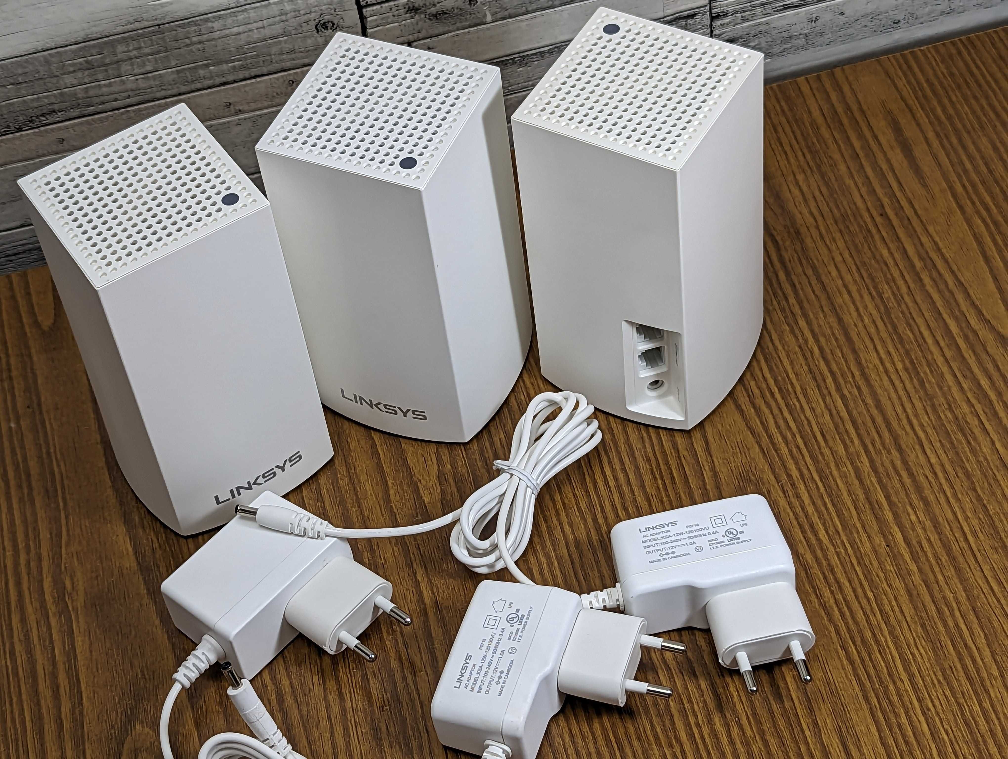 3 Роутера WiFi Mesh система Linksys Velop WHW01 CISCO 3 диап. гиг