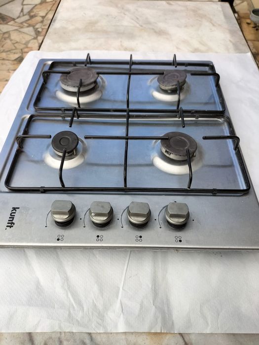 Placa a gás KUNFT 4 bocas – em ótimo estado