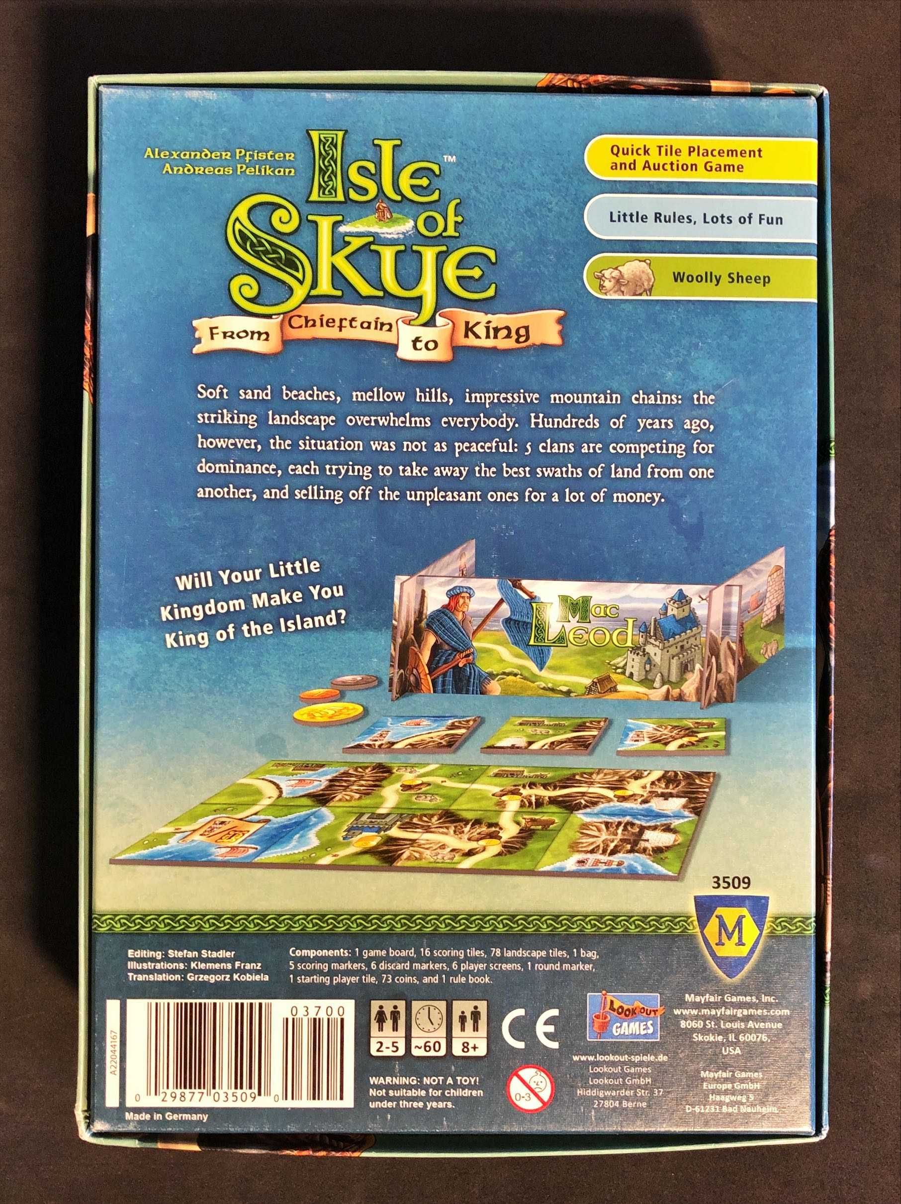 JOGO de Tabuleiro Inglês [Spiel Des Jahres] Exit [SELADO) Isle Of Skye