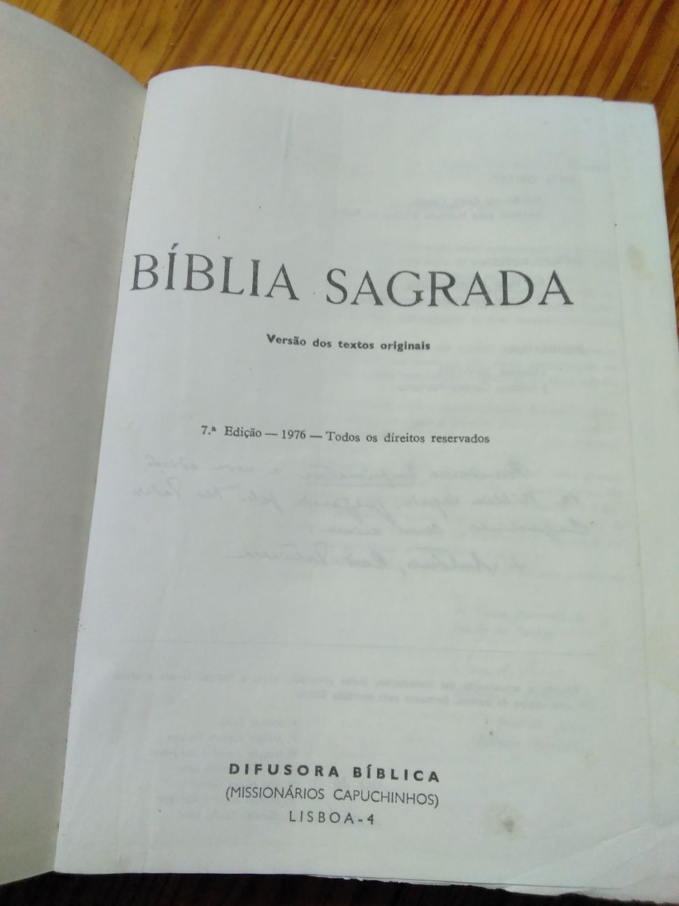 Bíblia Sagrada - 1976