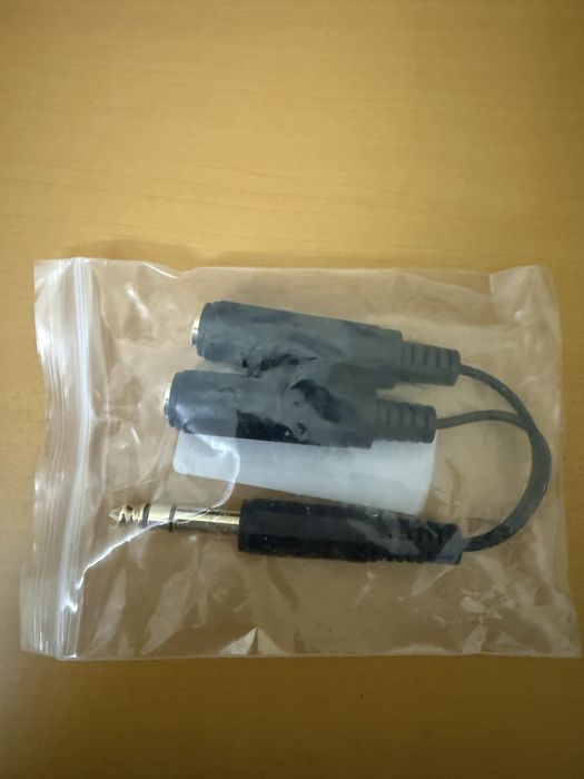 Jack audio 6.35 com duas saidas