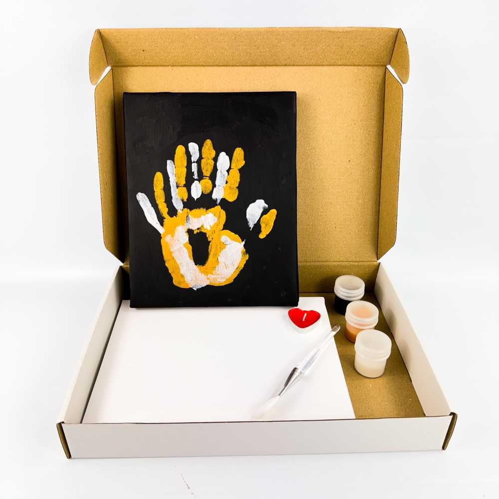 Серебряно-Золотой – набор для создания отпечатков "Руки Влюбленных"