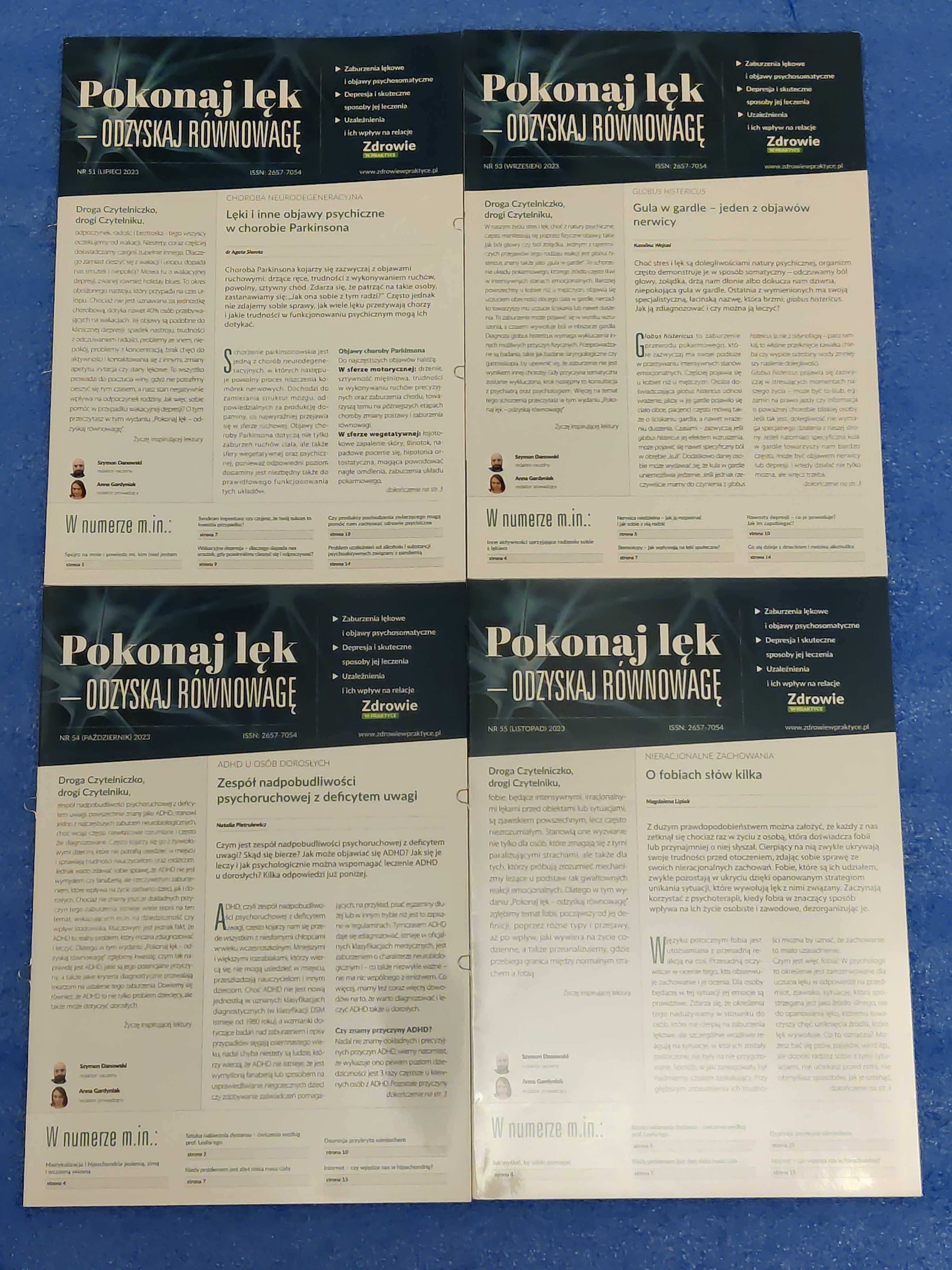Zdrowie w Praktyce Pokonaj Lęk Odzyskaj Równowagę 2021, 2022, 2023