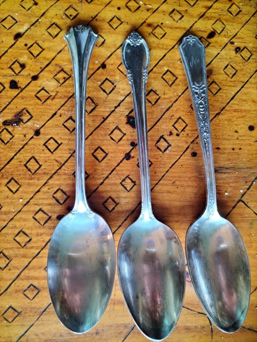 Stare posrebrzane lyzki