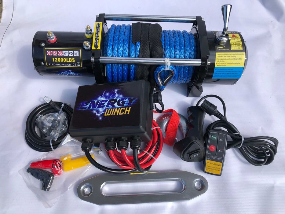 Лебідка автомобільна  електрична Energy winch 12000LBS 5,5т синтетика