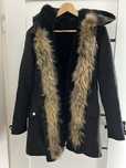Wodoodporna parka OFT BUY z naturalnym futrem