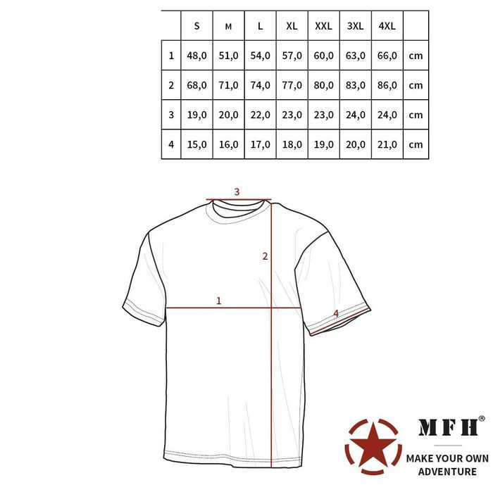 Koszulka US  "Streetstyle" rot-camo szara czerwona 140-145 g XL