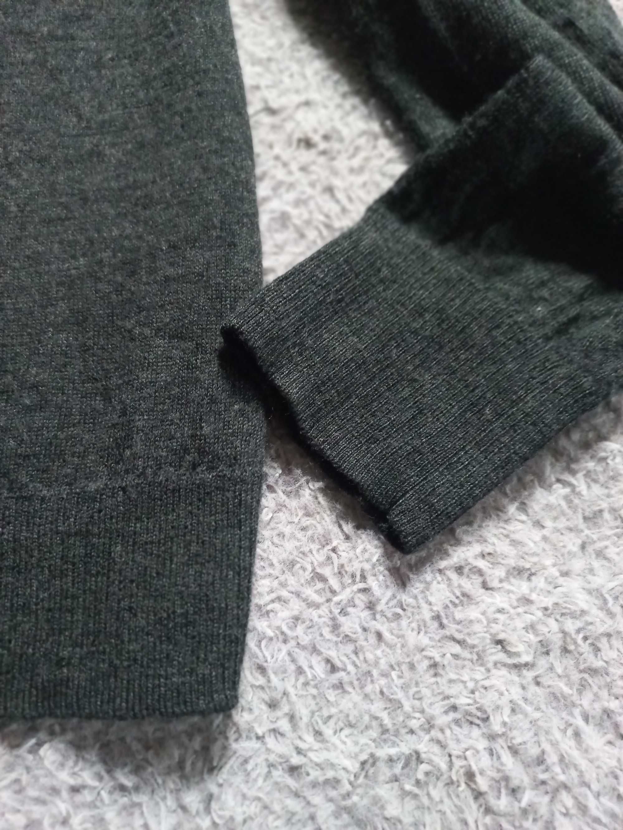 Sweter damski z golfem golf 100% extra fine merino merynos wool L / 40