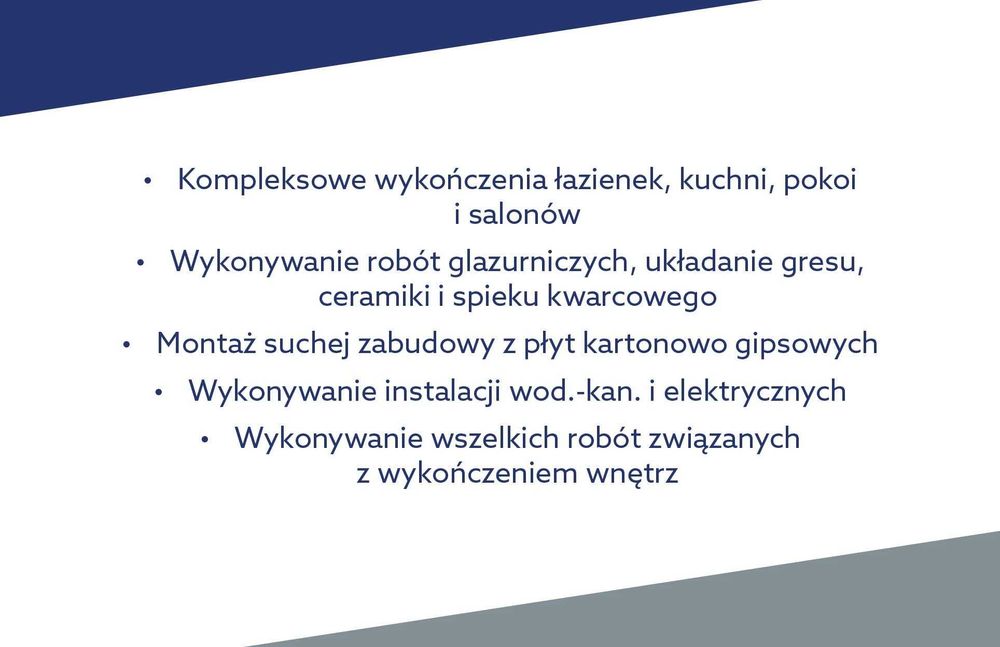 Remonty i Wykończenia wnętrz