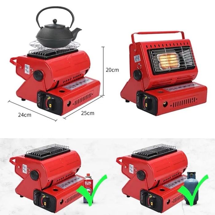 Портативный газовый обогреватель + плитка Happy Home Gas Heater