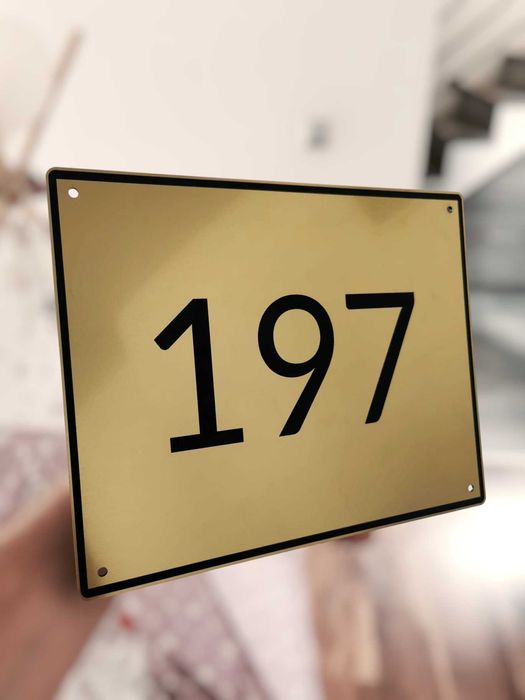 Tabliczka adresowa na dom posesje tabliczka informacyjna grawer