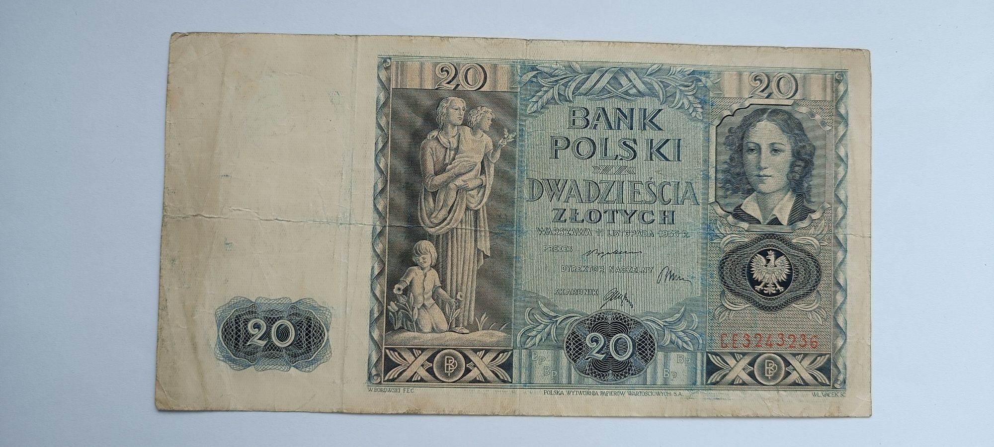 20 złotych 1936 r