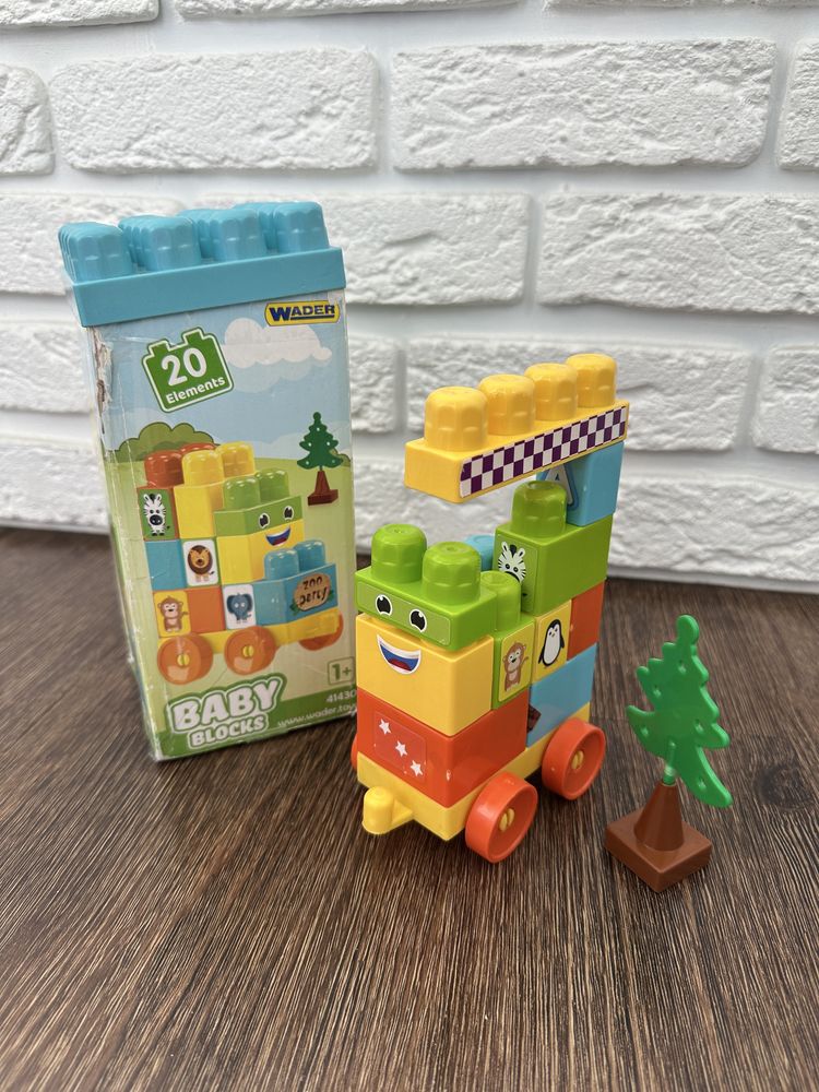 Конструктор, кубики Wader baby blocks