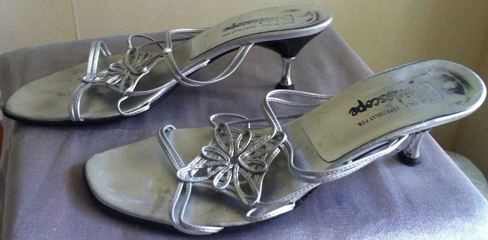 Мюли серебристые          .