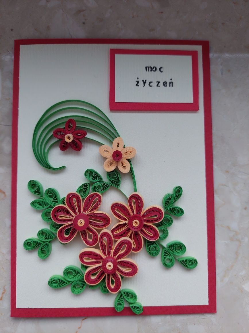 Kartka okolicznościowa quilling