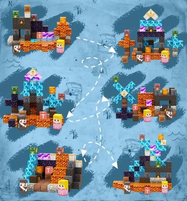 Магнітний конструктор Minecraft кубики блоки майнкрафт на подарунок