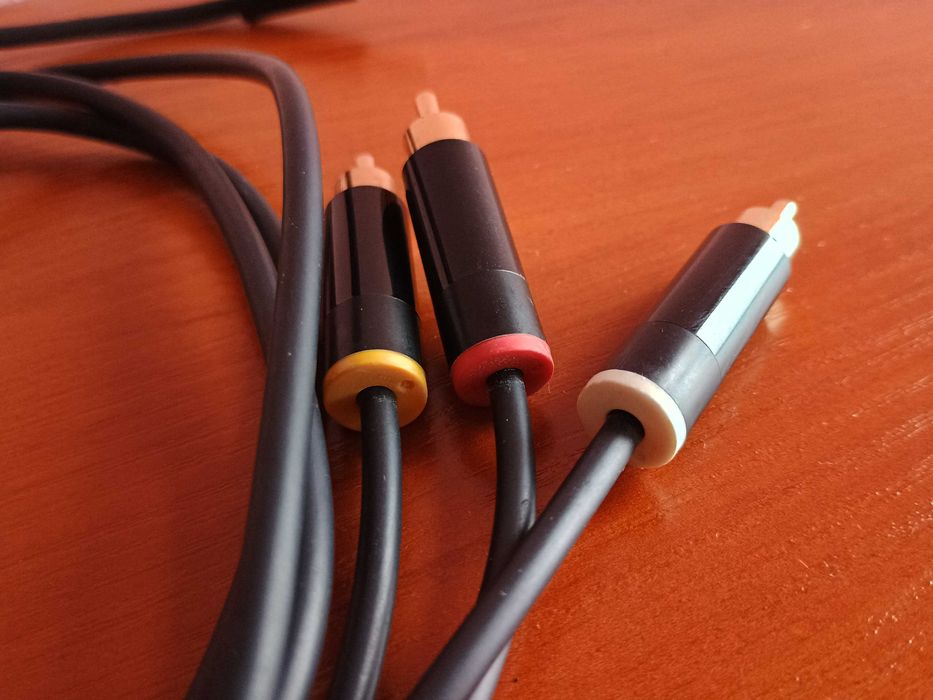 Oryginalny Kabel AV do Konsoli XBOX 360 Slim E plus przejściówka euro