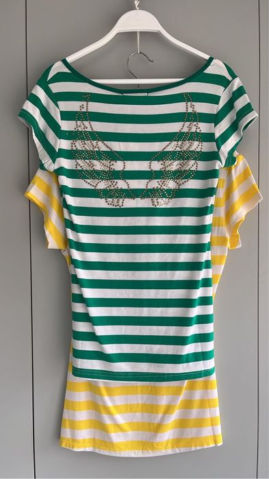 Camisola Listrada com Botões