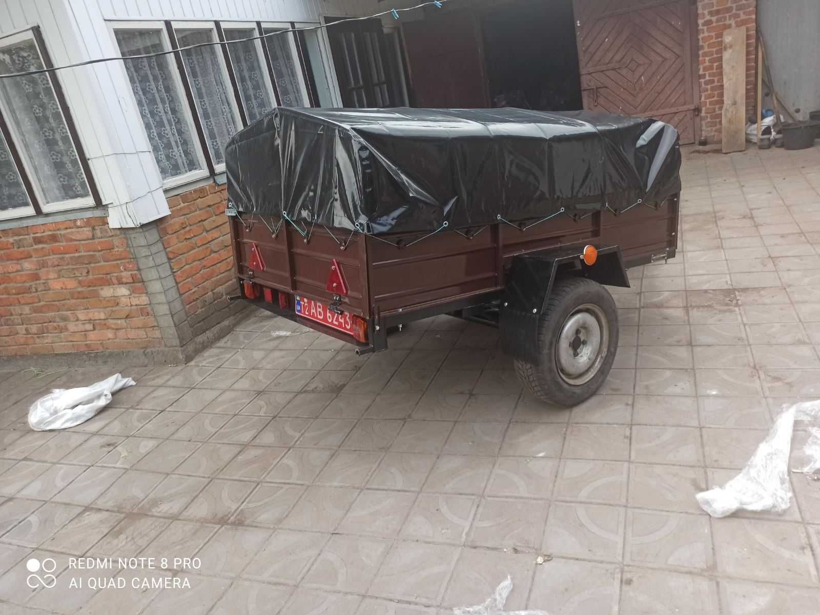 прицепы ДНЕПР,дышло треугольное и тент ПВХ, цена завода.