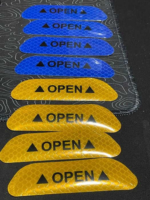 Світловідбиваючі наліпки 4 шт. Світловідбивні наклейки 4 шт.