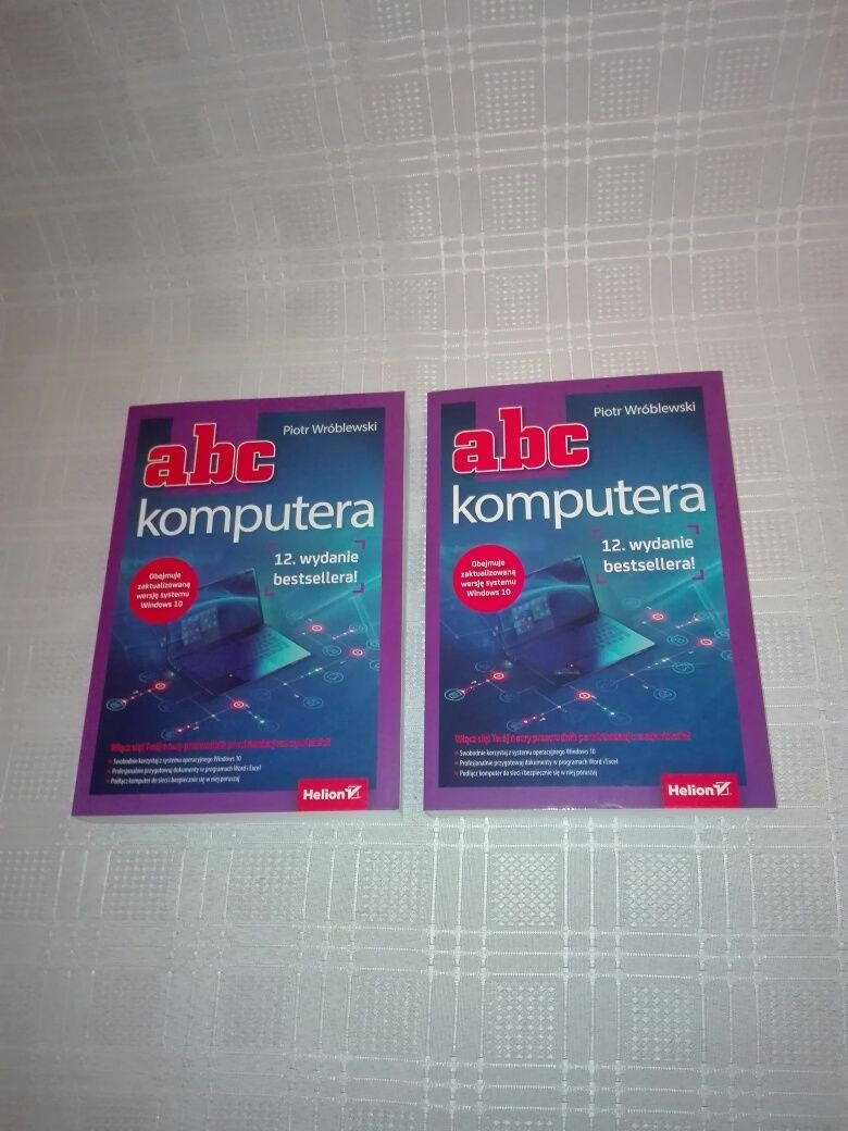 Książki "abc komputera"  2 sztuki, autor Adam Wróblewski, nowe