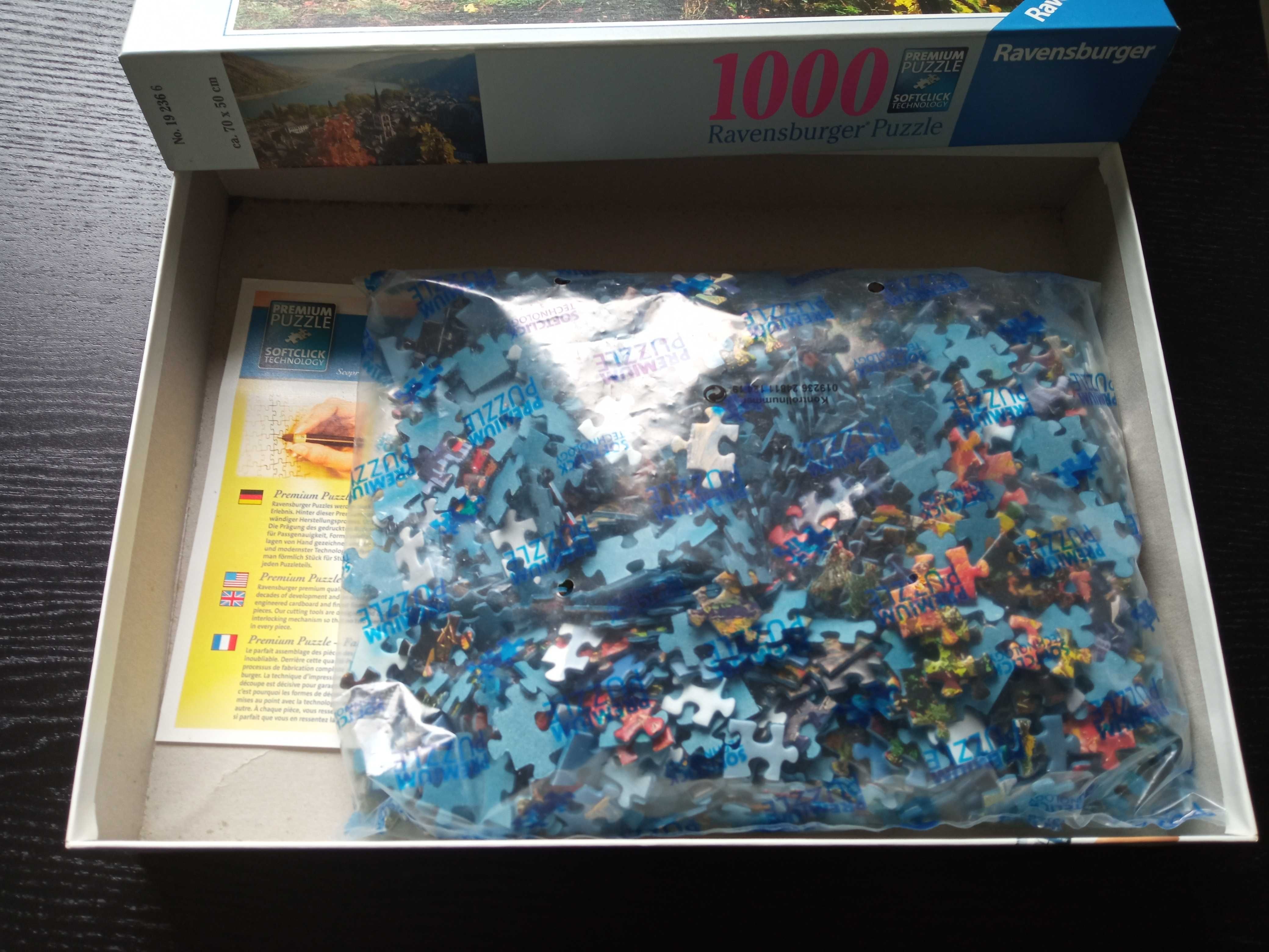 Puzzle Ravensburger 1000 - 2x nowe, 1x używane - cena za wszystkie