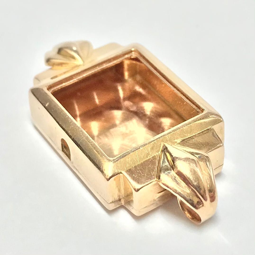 Złota KOPERTA do ZEGARKA 14K 16x18mm różowe ZŁOTO