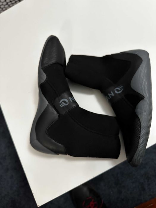 Decathlon OLAIAN - Botins de Surf 500 Neoprene 3 mm Preto 37/38