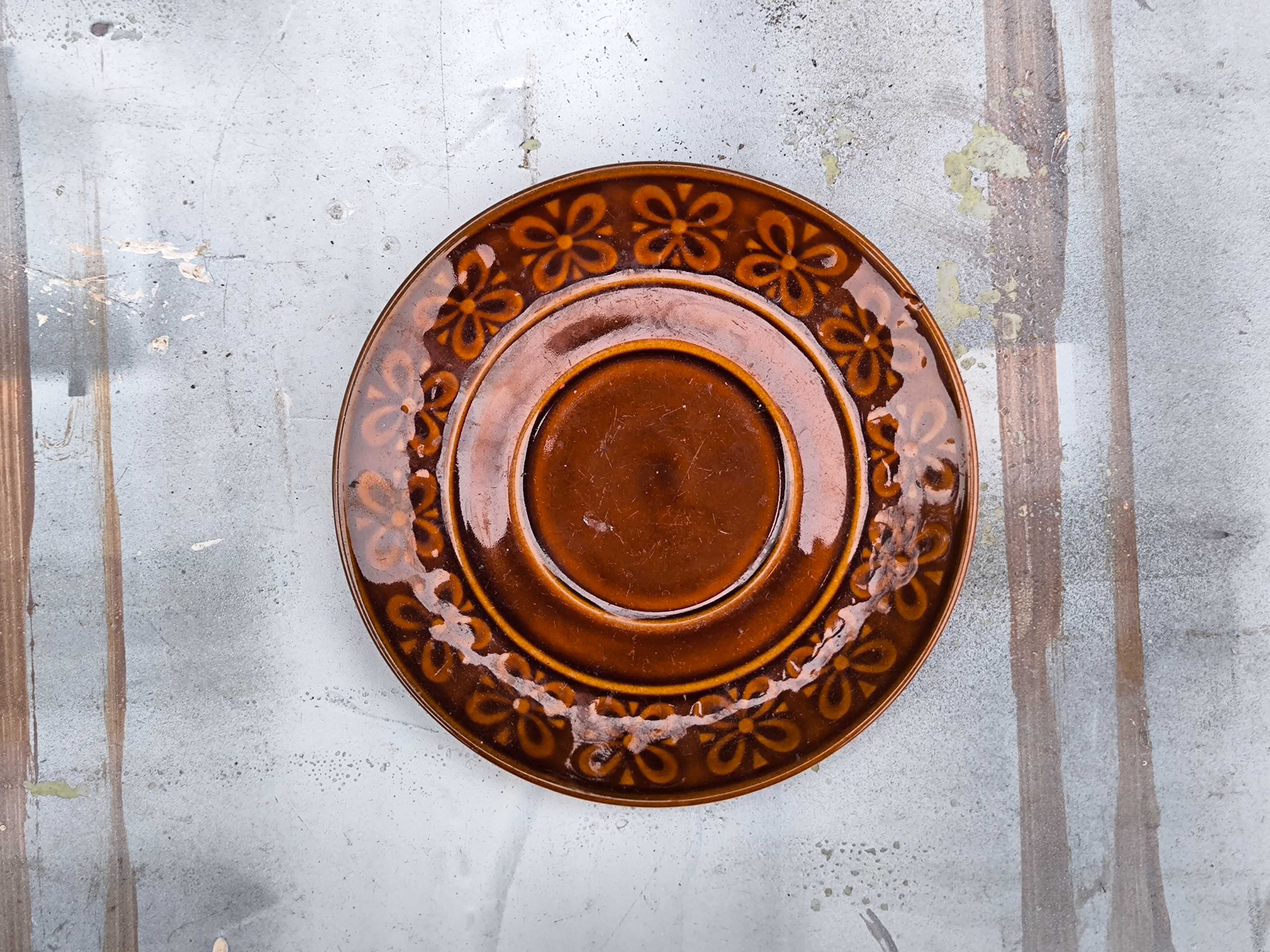Spodek podstawka pod filiżankę Werina Kokardki Porcelit Pruszków PRL