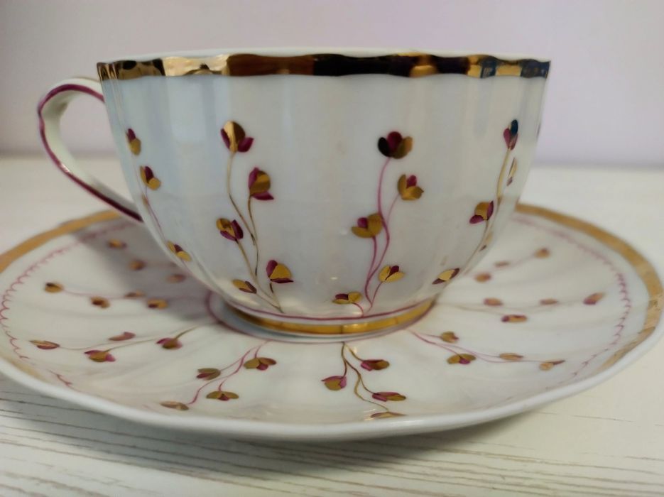 Рідкісна чайна пара Вербілки Вербилки Золотий В'юнок Золотой вьюнок