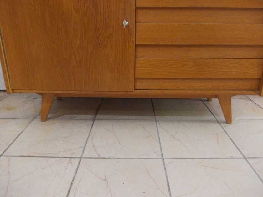Komoda Czechosłowacka Jiroutek Vintage U-453 Design PRL '60